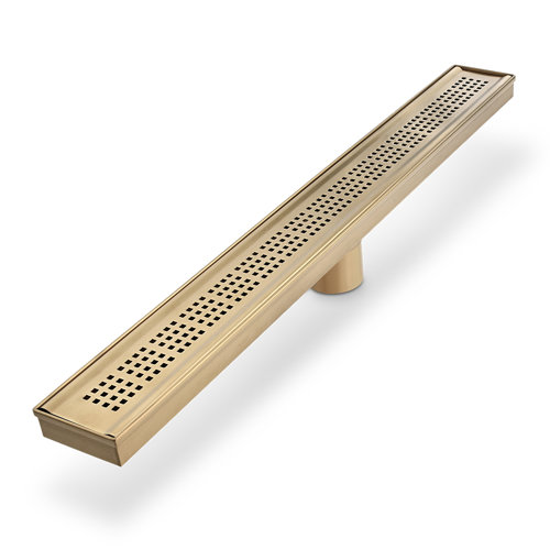 QM Drain 36'' W Linear Grid Shower Drain & Reviews Wayfair